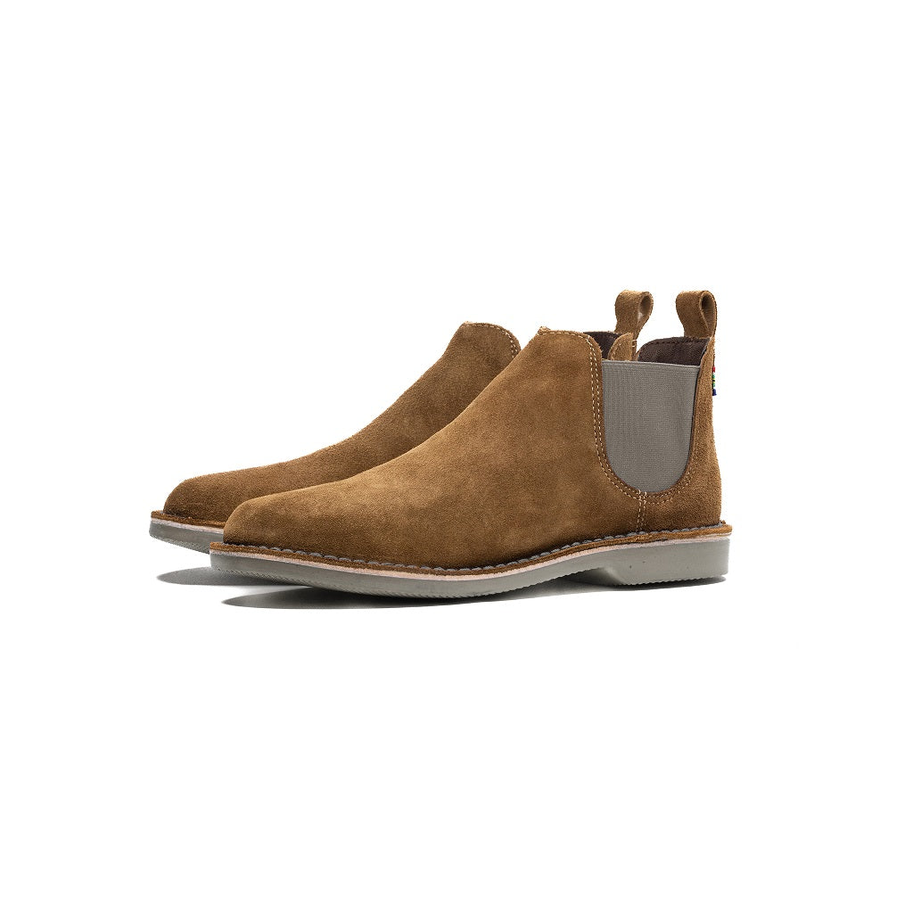 Women's suede flat chelsea boots hotsell